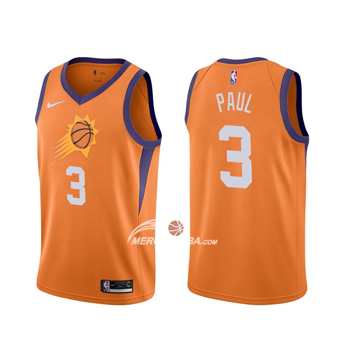 Maglia Phoenix Suns Chris Paul Statement 2020-21 Arancione